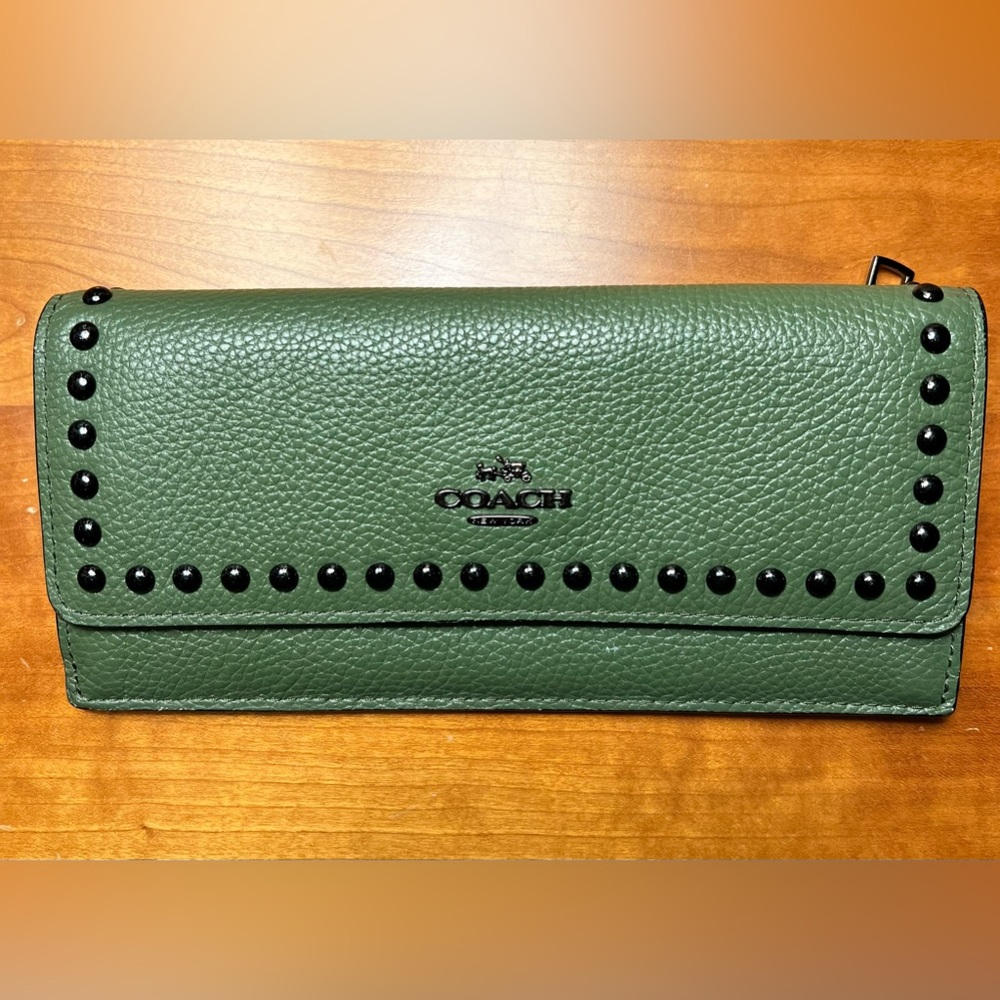 Coach studded wallet, amazing condition!